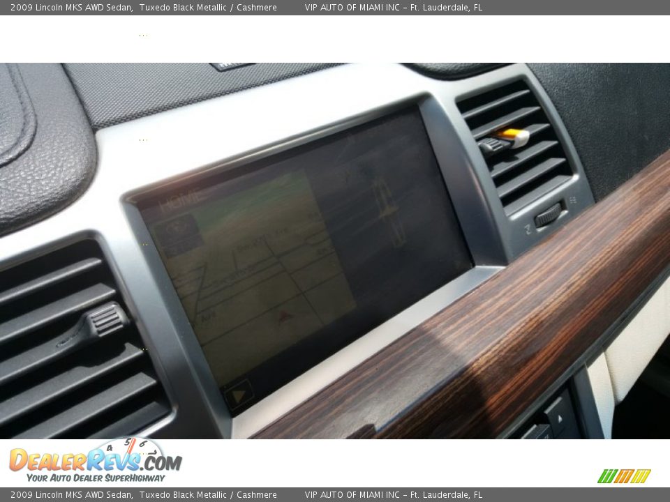 2009 Lincoln MKS AWD Sedan Tuxedo Black Metallic / Cashmere Photo #13