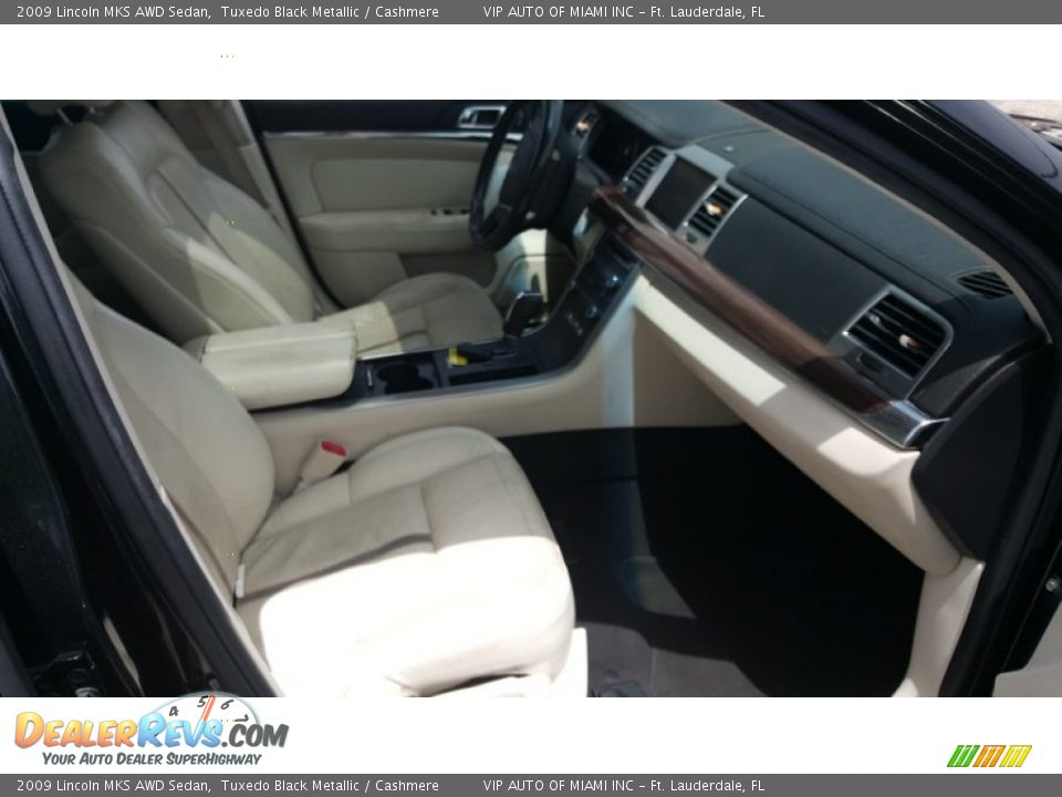 2009 Lincoln MKS AWD Sedan Tuxedo Black Metallic / Cashmere Photo #19