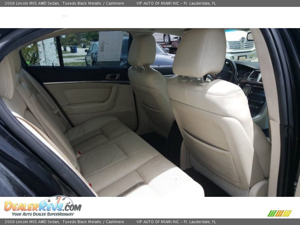 2009 Lincoln MKS AWD Sedan Tuxedo Black Metallic / Cashmere Photo #21