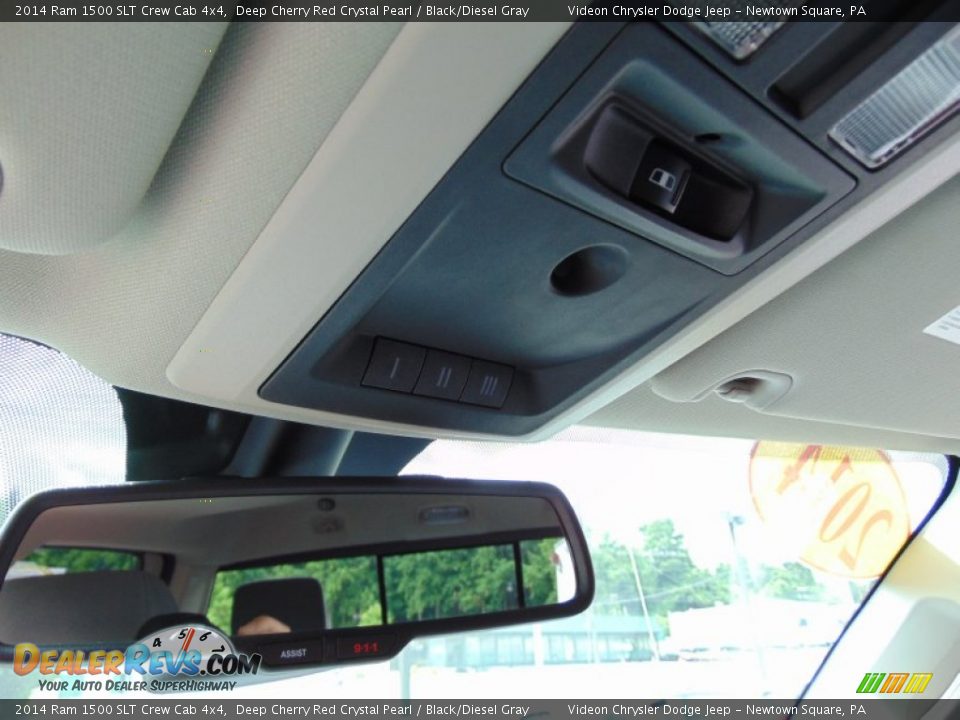 2014 Ram 1500 SLT Crew Cab 4x4 Deep Cherry Red Crystal Pearl / Black/Diesel Gray Photo #25