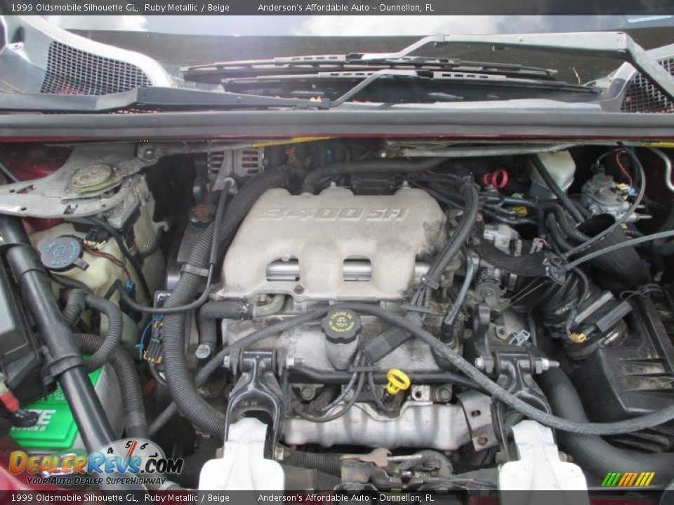 1999 Oldsmobile Silhouette GL 3.4 Liter OHV 12-Valve V6 Engine Photo #16