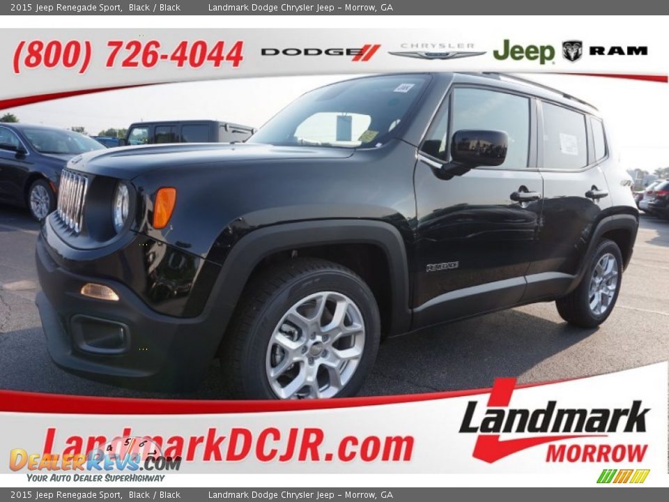 2015 Jeep Renegade Sport Black / Black Photo #1