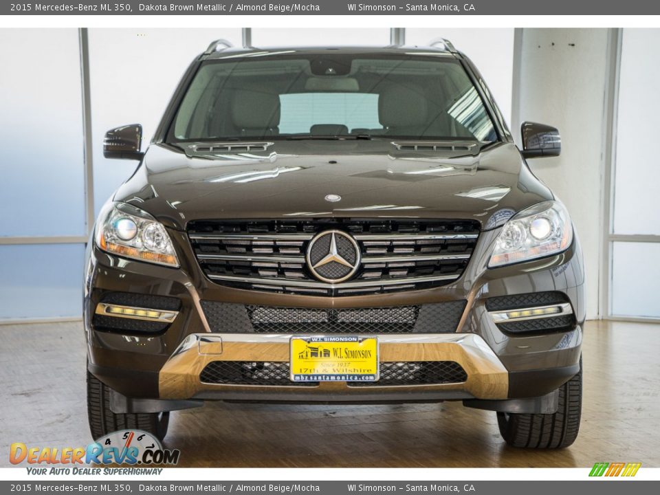 2015 Mercedes-Benz ML 350 Dakota Brown Metallic / Almond Beige/Mocha Photo #2