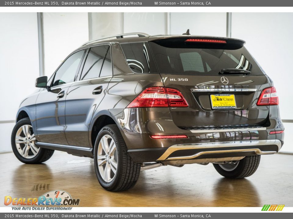 2015 Mercedes-Benz ML 350 Dakota Brown Metallic / Almond Beige/Mocha Photo #10