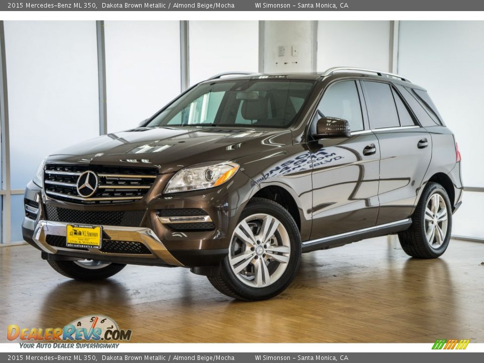 2015 Mercedes-Benz ML 350 Dakota Brown Metallic / Almond Beige/Mocha Photo #13