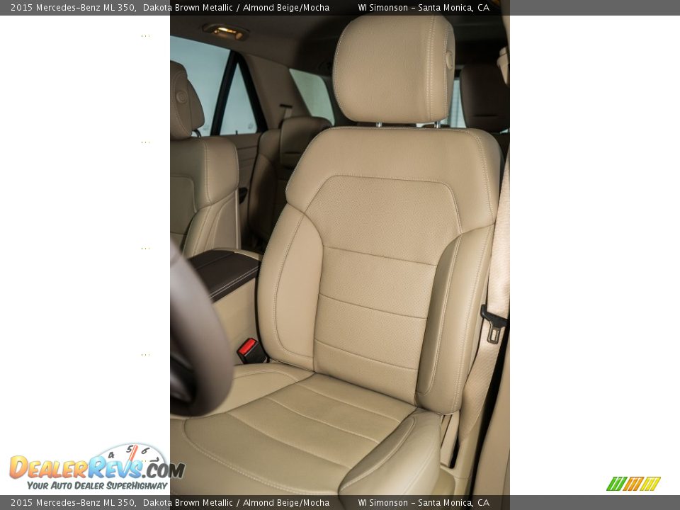 2015 Mercedes-Benz ML 350 Dakota Brown Metallic / Almond Beige/Mocha Photo #15