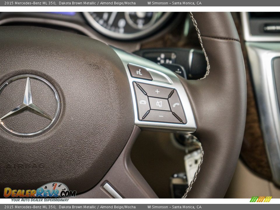 2015 Mercedes-Benz ML 350 Dakota Brown Metallic / Almond Beige/Mocha Photo #18