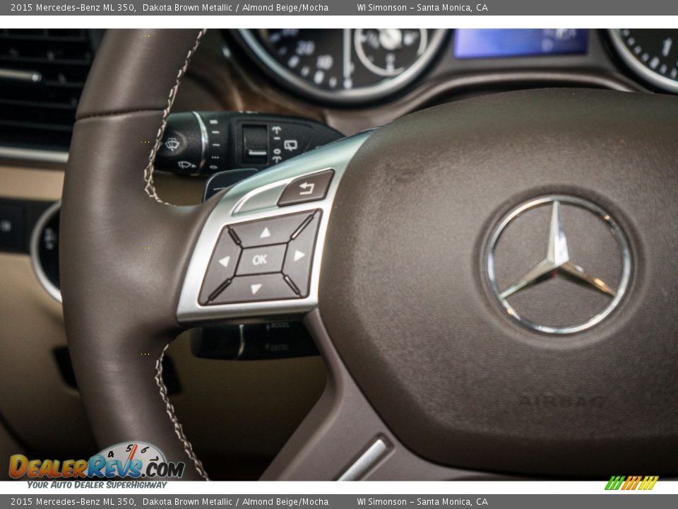 2015 Mercedes-Benz ML 350 Dakota Brown Metallic / Almond Beige/Mocha Photo #19