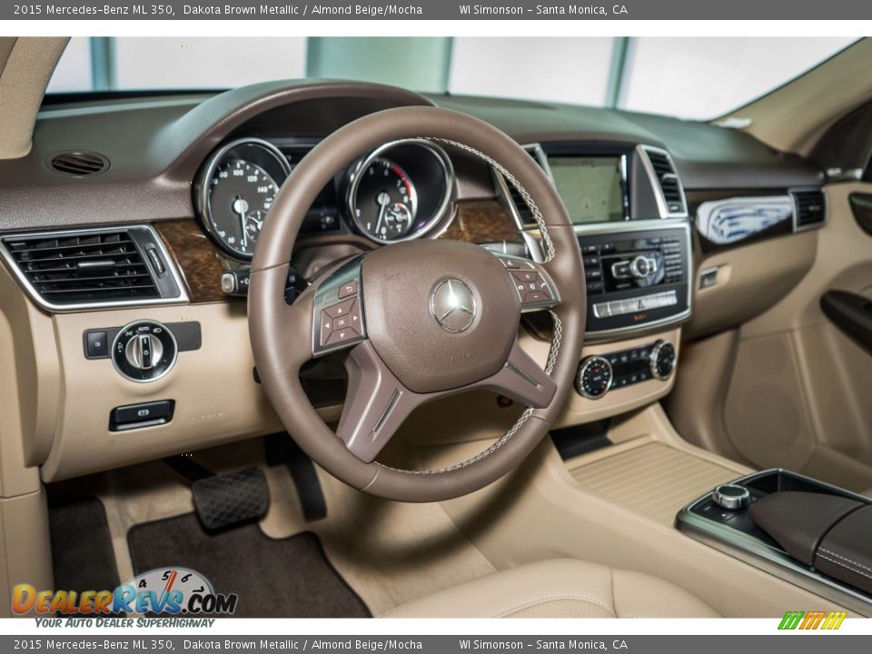 2015 Mercedes-Benz ML 350 Dakota Brown Metallic / Almond Beige/Mocha Photo #20