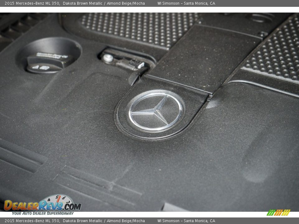 2015 Mercedes-Benz ML 350 Dakota Brown Metallic / Almond Beige/Mocha Photo #26