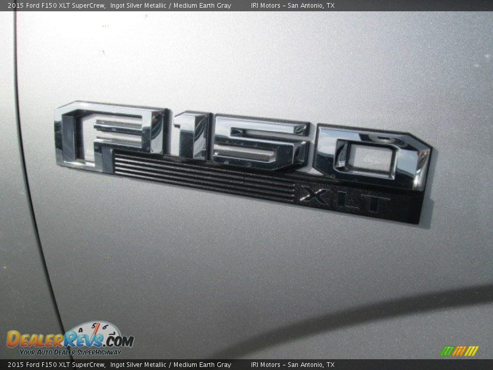 2015 Ford F150 XLT SuperCrew Ingot Silver Metallic / Medium Earth Gray Photo #5