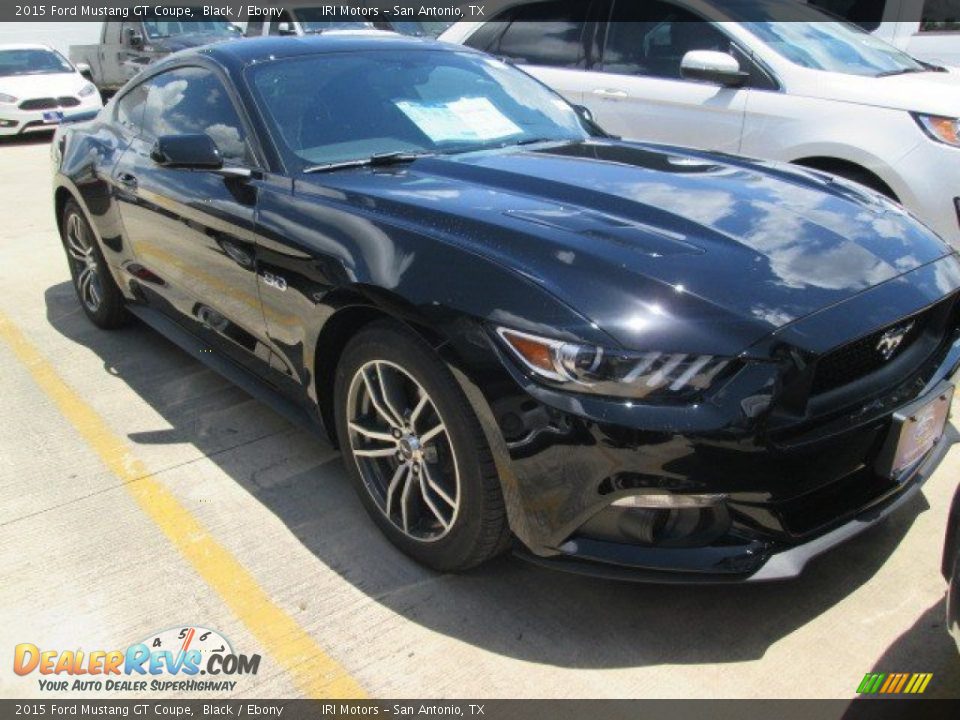 2015 Ford Mustang GT Coupe Black / Ebony Photo #1