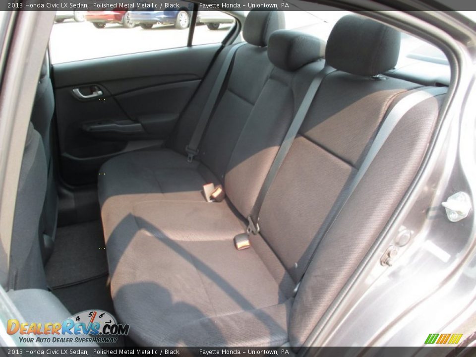 2013 Honda Civic LX Sedan Polished Metal Metallic / Black Photo #8