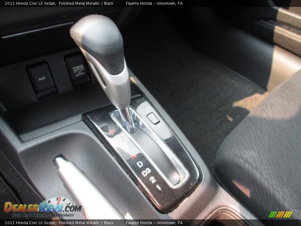 2013 Honda Civic LX Sedan Polished Metal Metallic / Black Photo #11