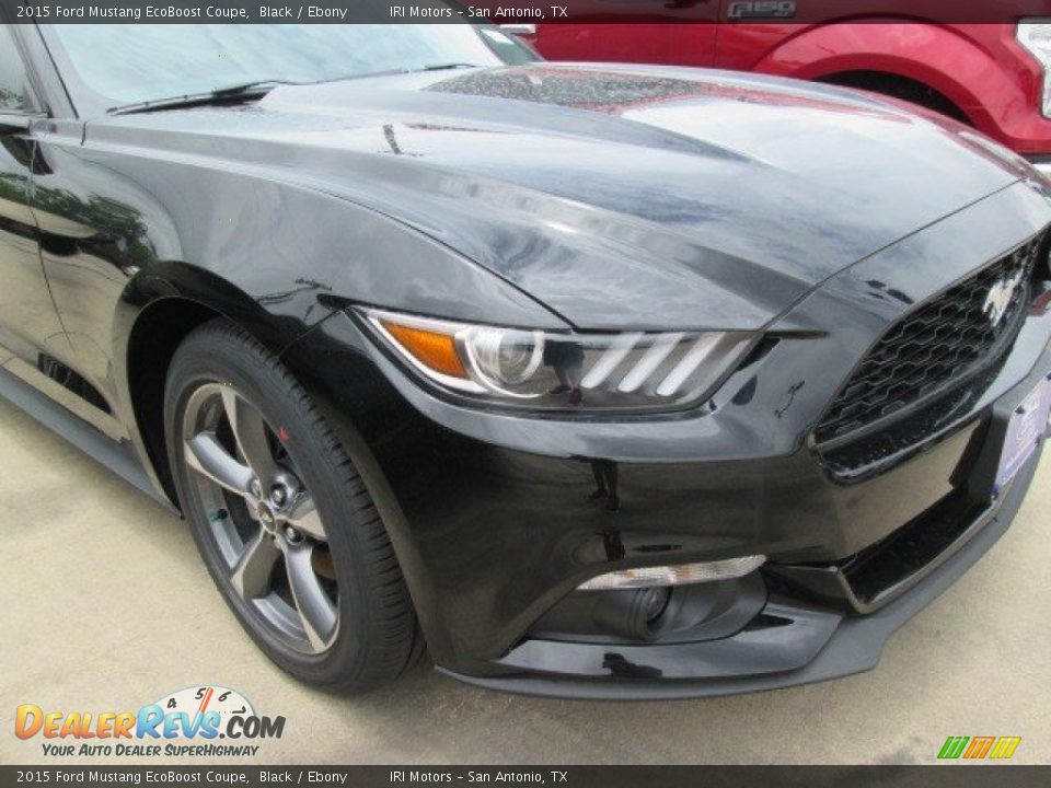 2015 Ford Mustang EcoBoost Coupe Black / Ebony Photo #2