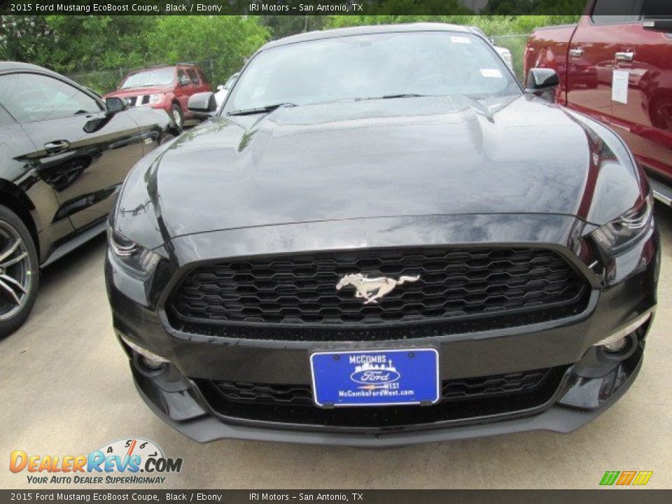 2015 Ford Mustang EcoBoost Coupe Black / Ebony Photo #5