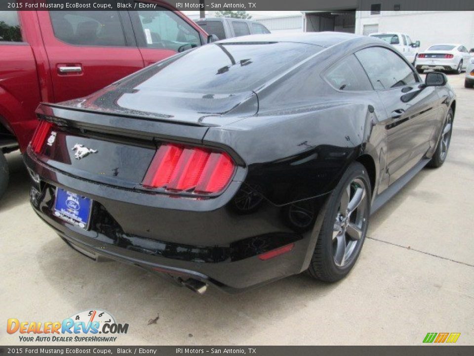 2015 Ford Mustang EcoBoost Coupe Black / Ebony Photo #9