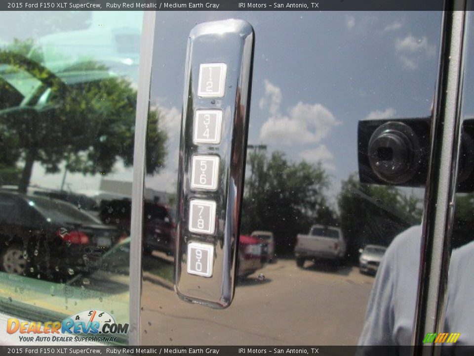 2015 Ford F150 XLT SuperCrew Ruby Red Metallic / Medium Earth Gray Photo #9