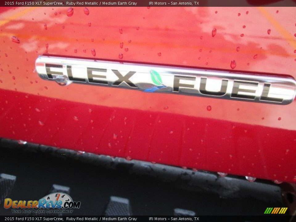 2015 Ford F150 XLT SuperCrew Ruby Red Metallic / Medium Earth Gray Photo #16