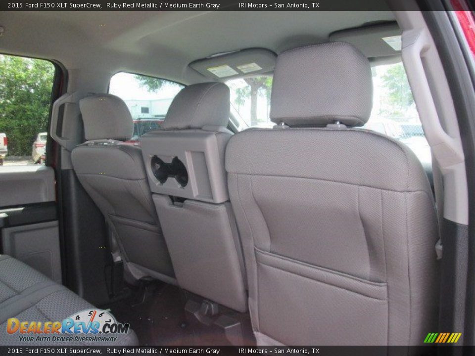 2015 Ford F150 XLT SuperCrew Ruby Red Metallic / Medium Earth Gray Photo #19