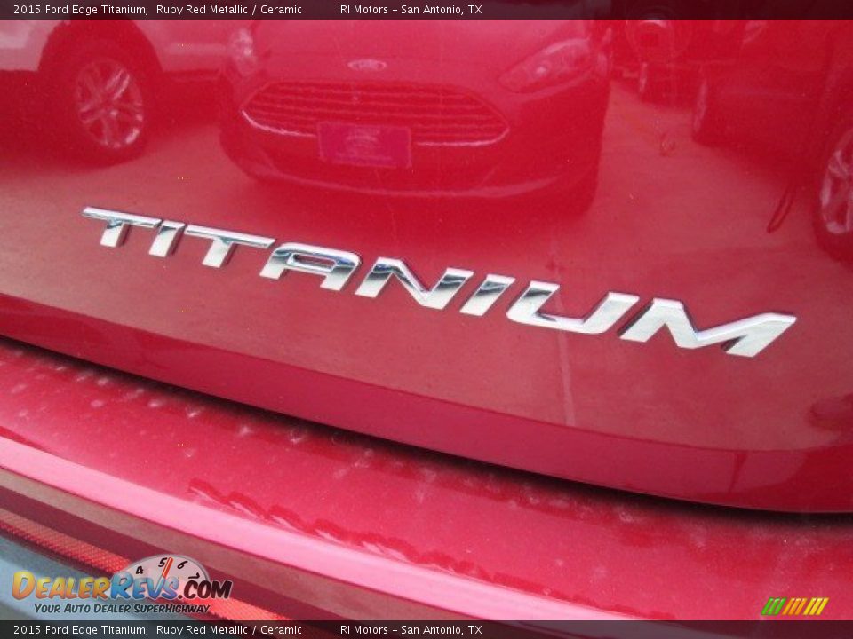 2015 Ford Edge Titanium Ruby Red Metallic / Ceramic Photo #8