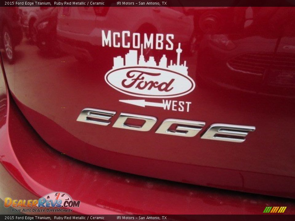 2015 Ford Edge Titanium Ruby Red Metallic / Ceramic Photo #9