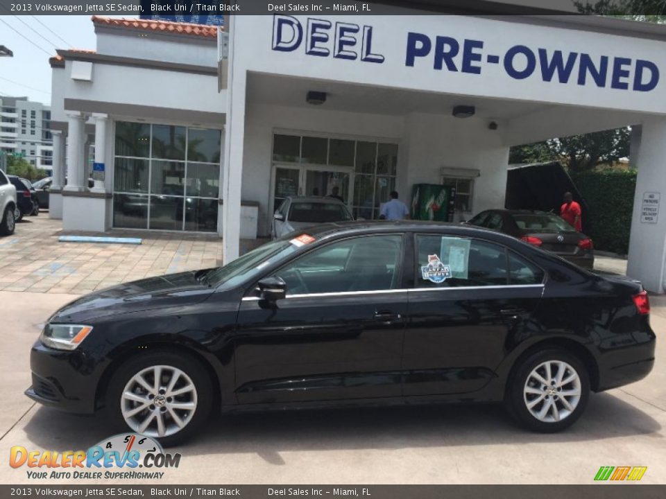 2013 Volkswagen Jetta SE Sedan Black Uni / Titan Black Photo #2