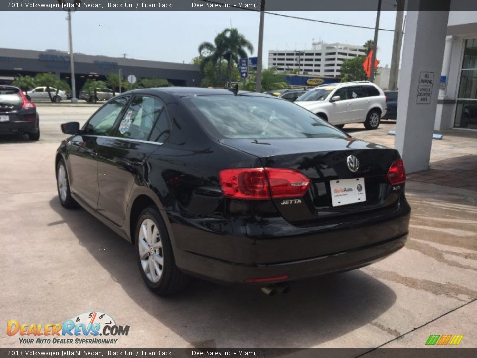 2013 Volkswagen Jetta SE Sedan Black Uni / Titan Black Photo #3