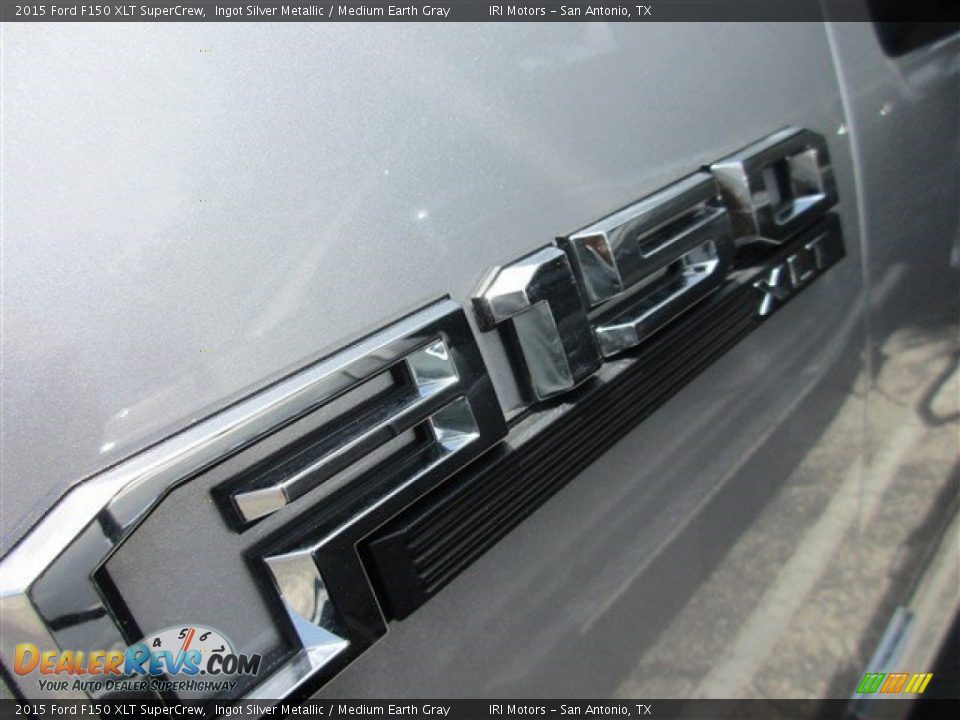 2015 Ford F150 XLT SuperCrew Ingot Silver Metallic / Medium Earth Gray Photo #3