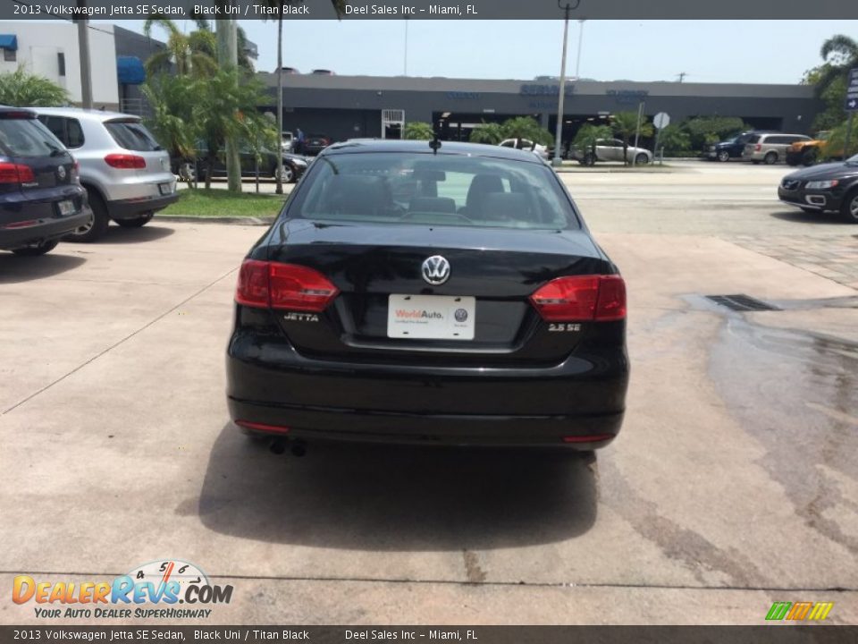 2013 Volkswagen Jetta SE Sedan Black Uni / Titan Black Photo #4