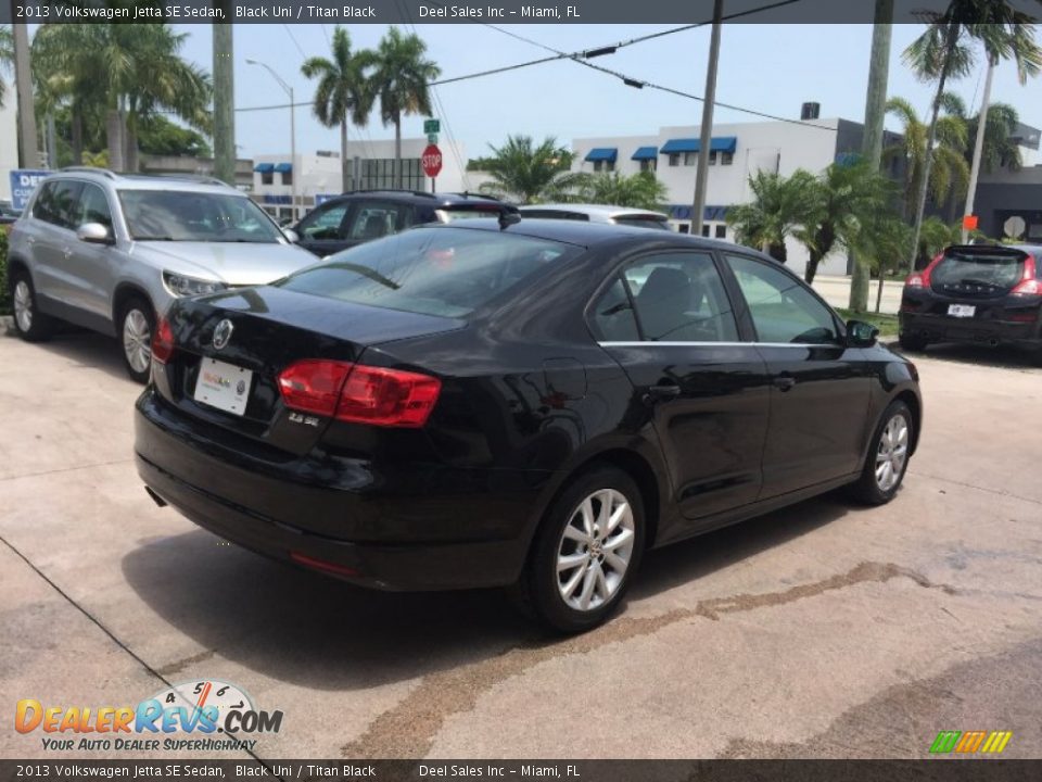 2013 Volkswagen Jetta SE Sedan Black Uni / Titan Black Photo #5