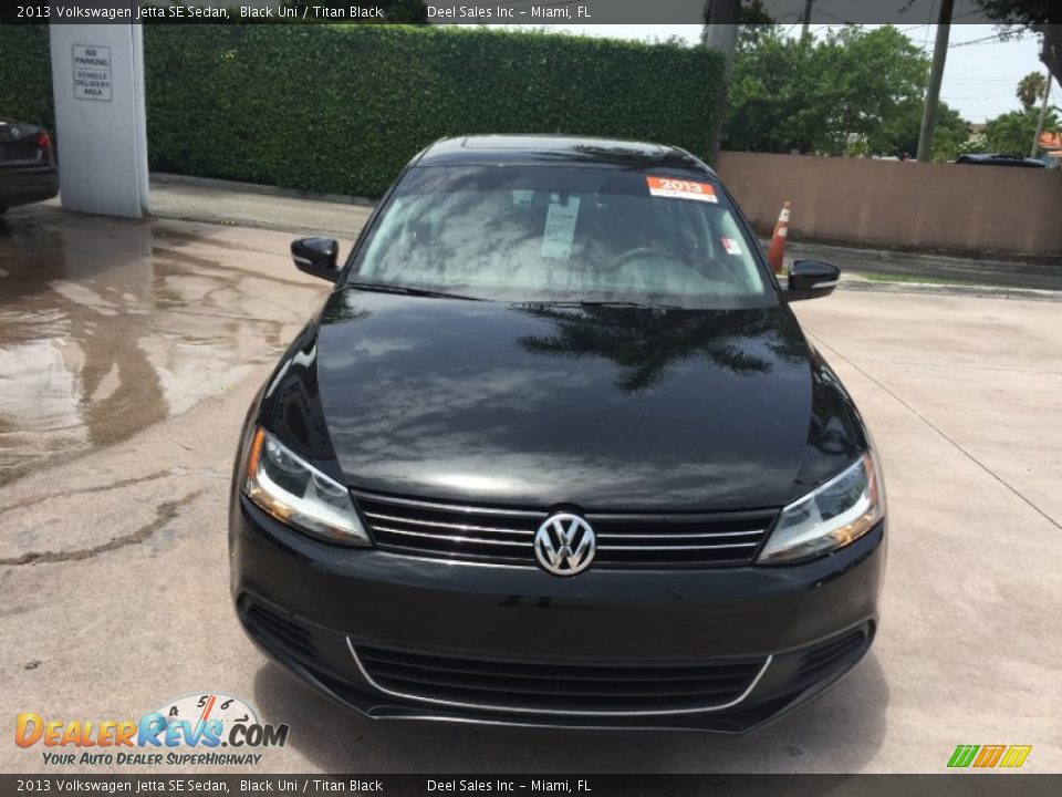 2013 Volkswagen Jetta SE Sedan Black Uni / Titan Black Photo #8