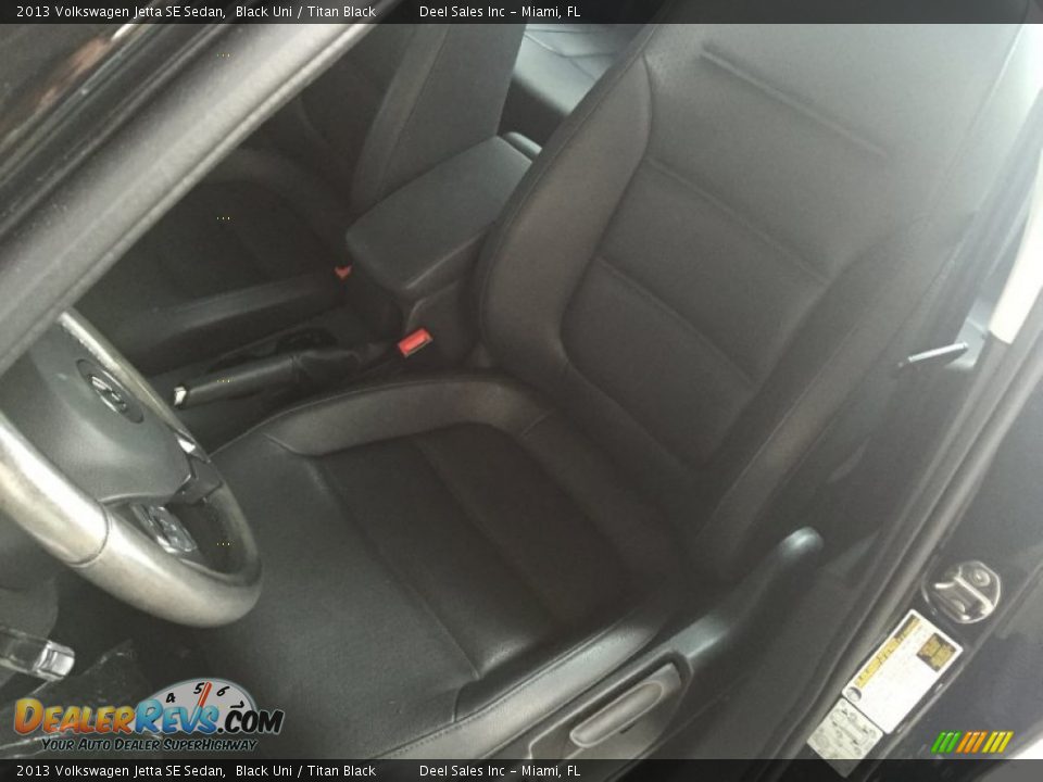 2013 Volkswagen Jetta SE Sedan Black Uni / Titan Black Photo #10