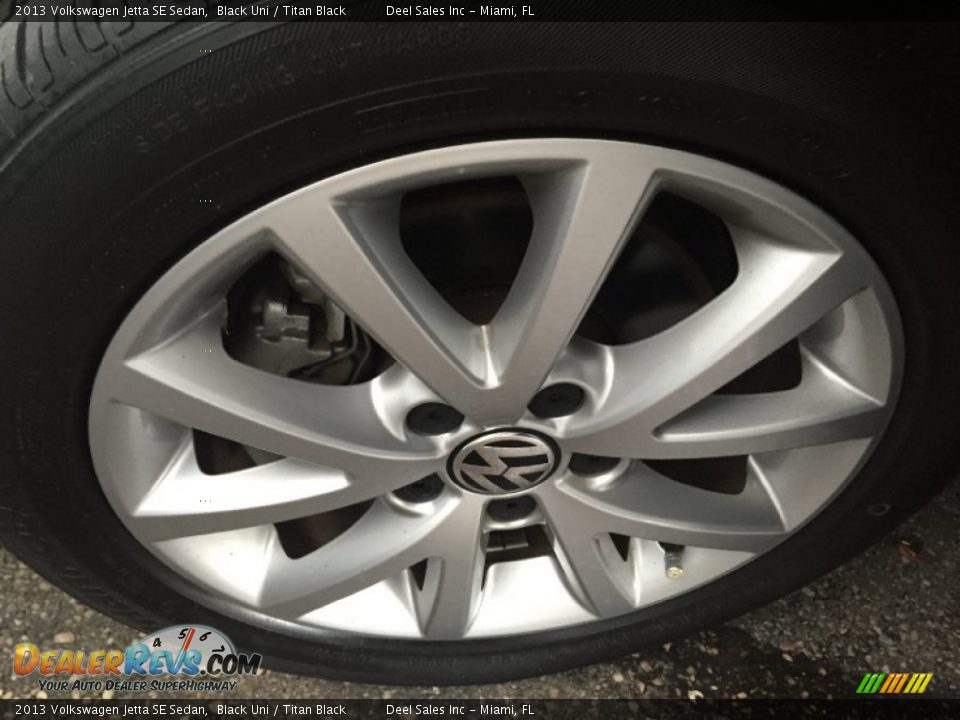2013 Volkswagen Jetta SE Sedan Black Uni / Titan Black Photo #17