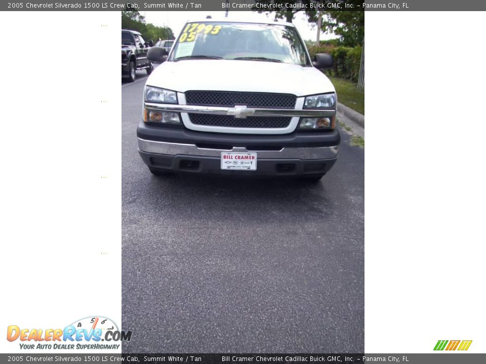 2005 Chevrolet Silverado 1500 LS Crew Cab Summit White / Tan Photo #4
