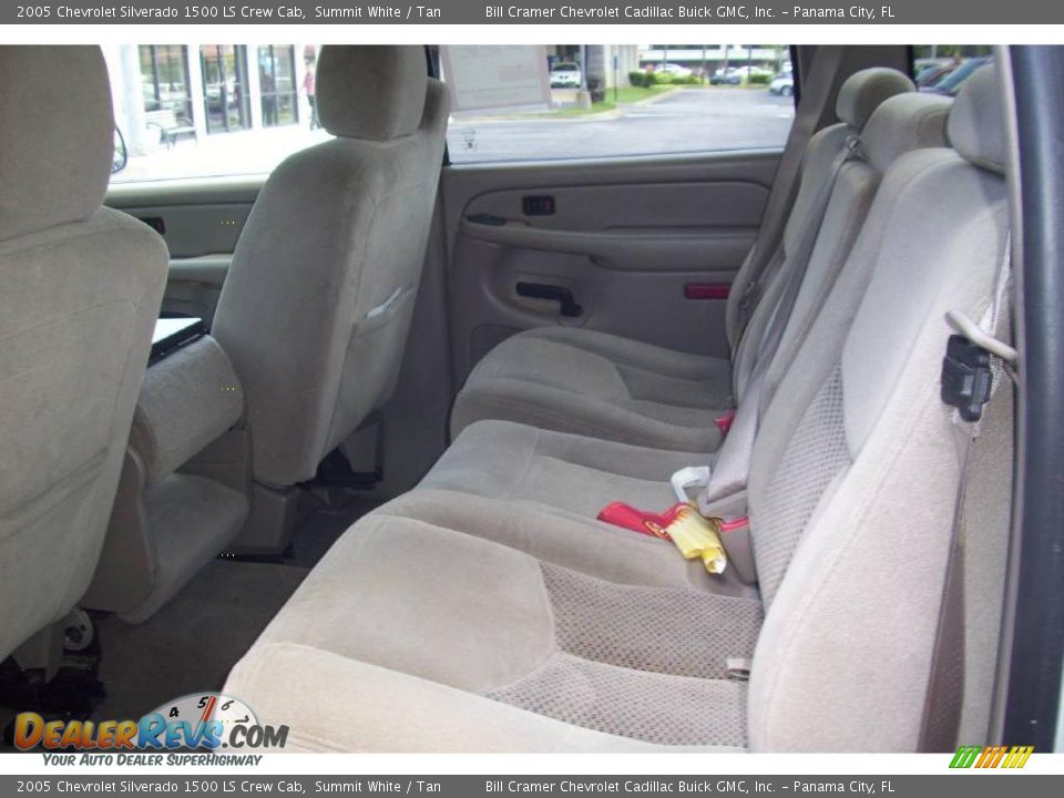 2005 Chevrolet Silverado 1500 LS Crew Cab Summit White / Tan Photo #5