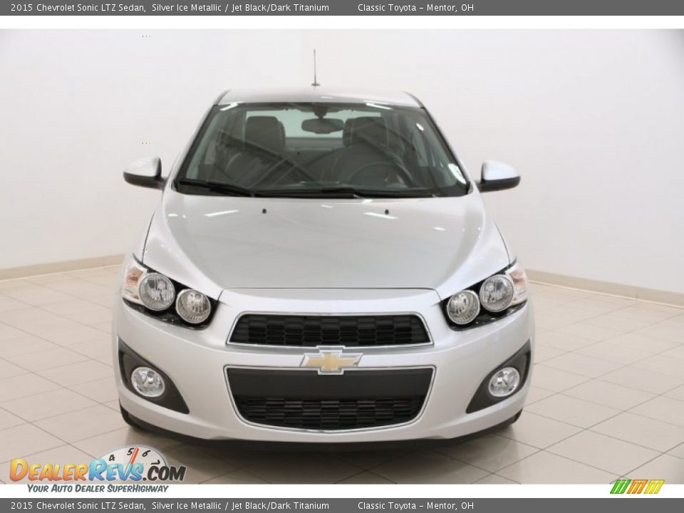 2015 Chevrolet Sonic LTZ Sedan Silver Ice Metallic / Jet Black/Dark Titanium Photo #2