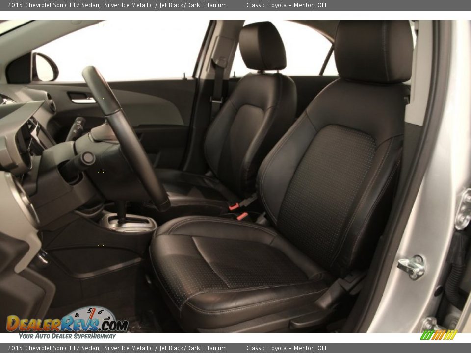 2015 Chevrolet Sonic LTZ Sedan Silver Ice Metallic / Jet Black/Dark Titanium Photo #5