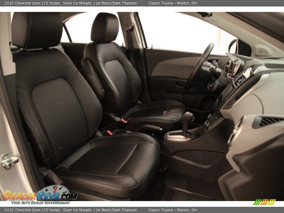 2015 Chevrolet Sonic LTZ Sedan Silver Ice Metallic / Jet Black/Dark Titanium Photo #14