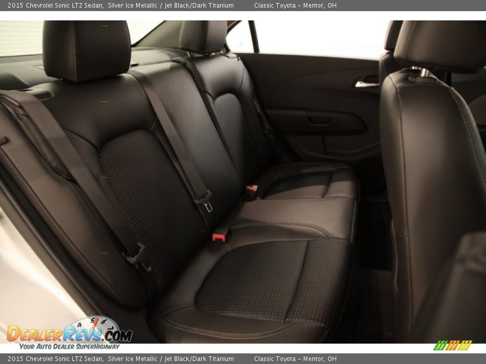 2015 Chevrolet Sonic LTZ Sedan Silver Ice Metallic / Jet Black/Dark Titanium Photo #15