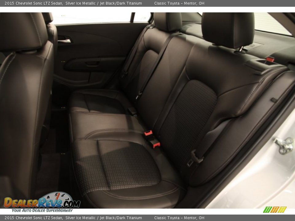 2015 Chevrolet Sonic LTZ Sedan Silver Ice Metallic / Jet Black/Dark Titanium Photo #16