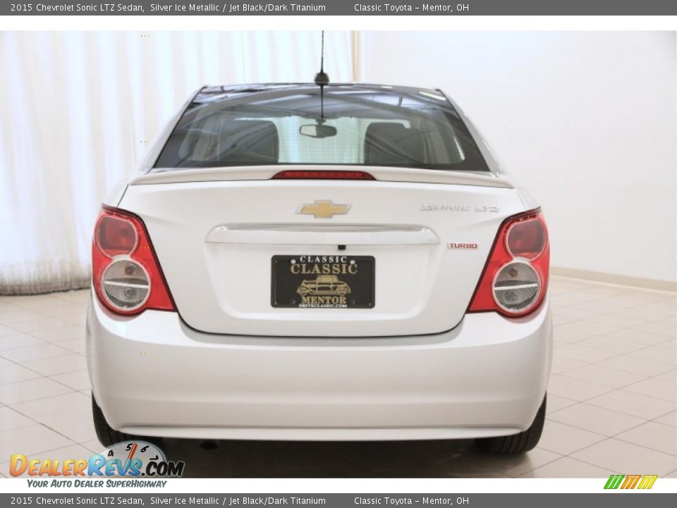 2015 Chevrolet Sonic LTZ Sedan Silver Ice Metallic / Jet Black/Dark Titanium Photo #17