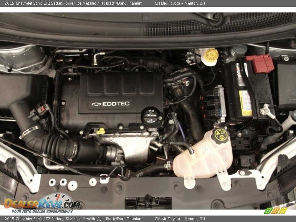 2015 Chevrolet Sonic LTZ Sedan Silver Ice Metallic / Jet Black/Dark Titanium Photo #18