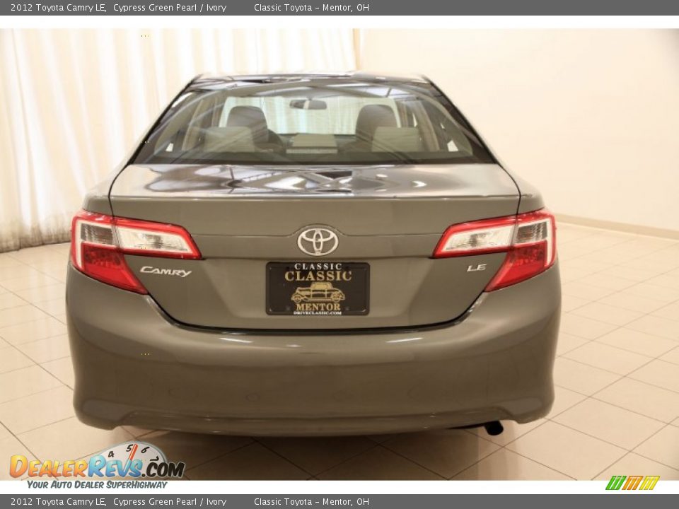 2012 Toyota Camry LE Cypress Green Pearl / Ivory Photo #15