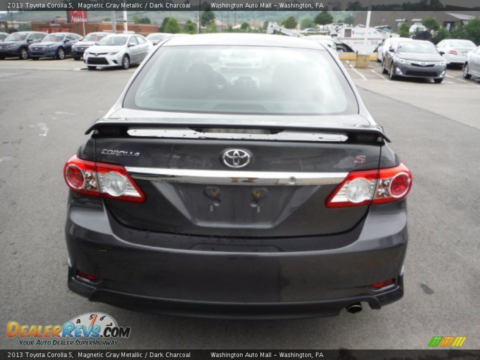 2013 Toyota Corolla S Magnetic Gray Metallic / Dark Charcoal Photo #6