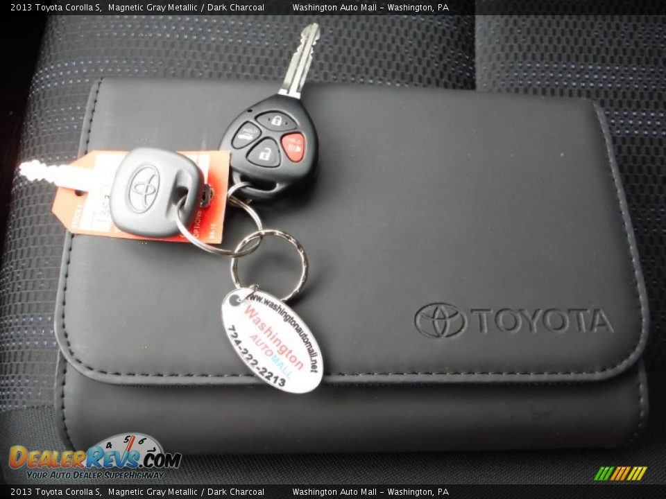 2013 Toyota Corolla S Magnetic Gray Metallic / Dark Charcoal Photo #18