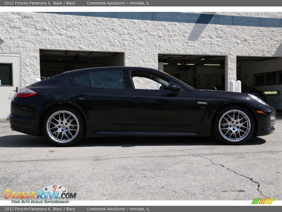 2012 Porsche Panamera 4 Black / Black Photo #2
