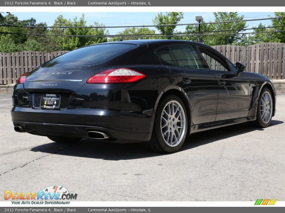 2012 Porsche Panamera 4 Black / Black Photo #3
