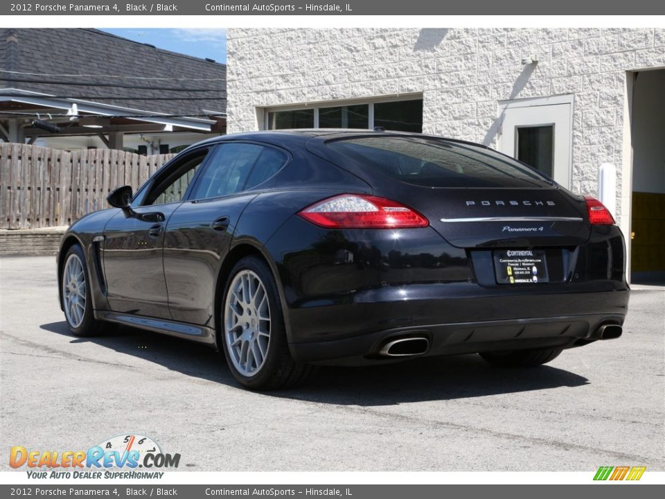 2012 Porsche Panamera 4 Black / Black Photo #4