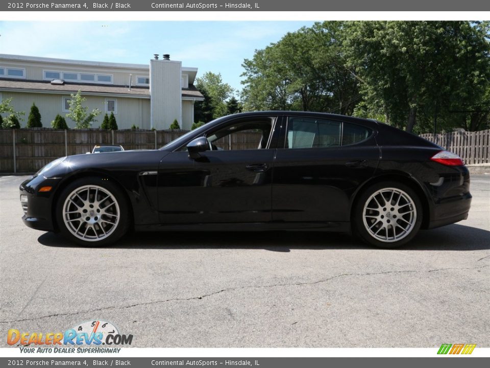 2012 Porsche Panamera 4 Black / Black Photo #5